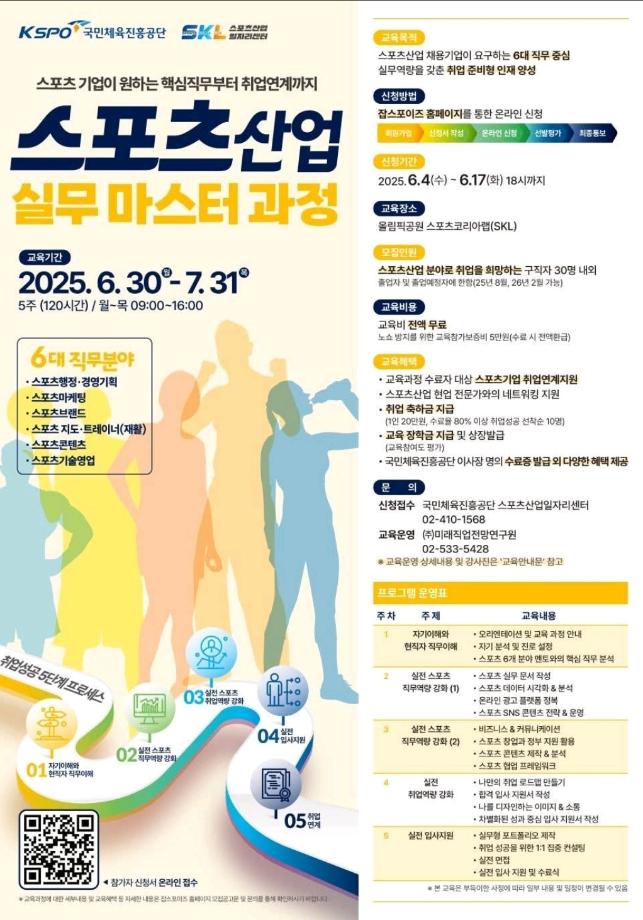 [스포츠 산업 실무 마스터 과정] - 홍보 포스터 1