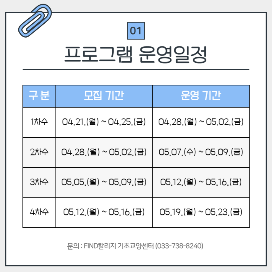 2025학년도 1학기 FIND칼리지 1:1 영어코칭 프로그램 안내 5